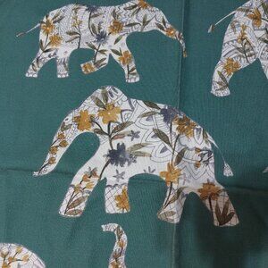 Thin Cotton Animal Print ELEPHANT fabrics Sewing Projects Fun Crafty Finds